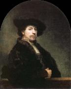 Rembrandt van rijn self portrait at the age of 34 France oil painting artist